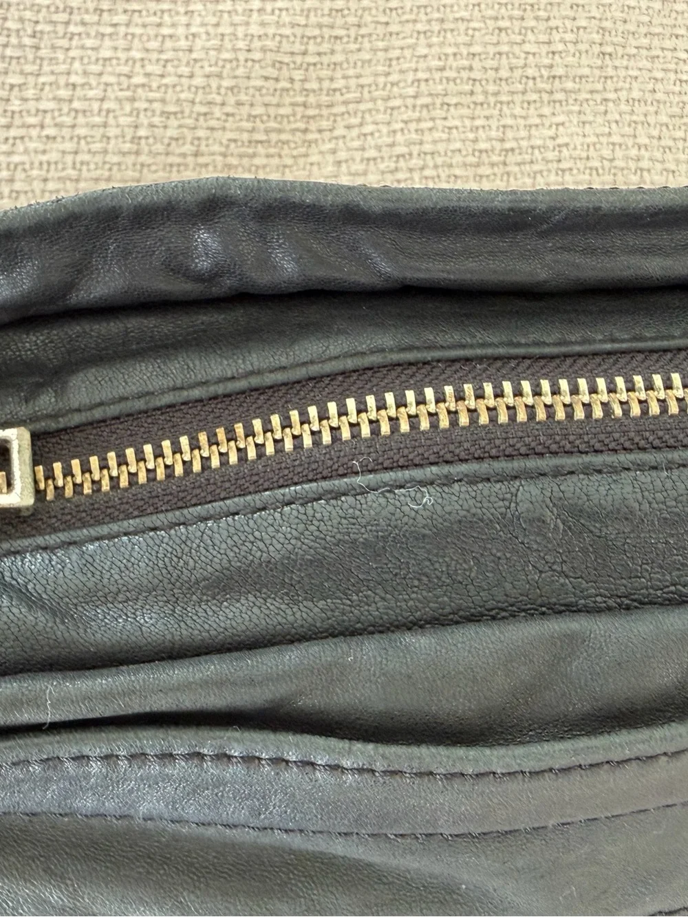 L.A.M.B shoulder bag. Y2K Black Leather crossbody. Hobo style